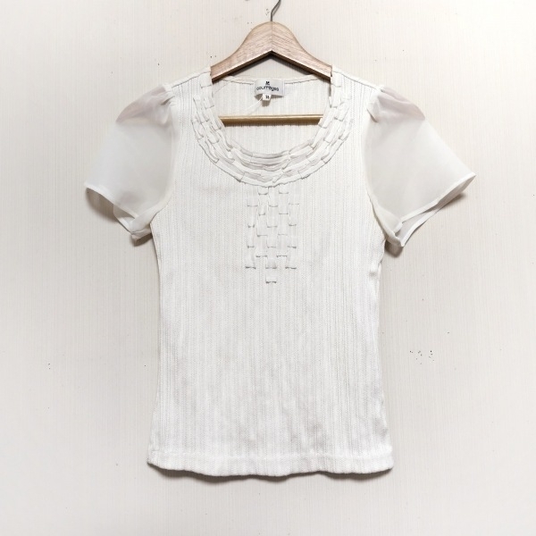 クレージュ COURREGES 半袖カットソー サイズ38 M - アイボリー レディース クルーネック/シースルー トップス拍卖