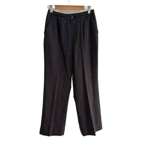 レリアン Leilian パンツ サイズ9 M - パープル×グレー レディース フルレングス/チェック柄 美品 ボトムス拍卖