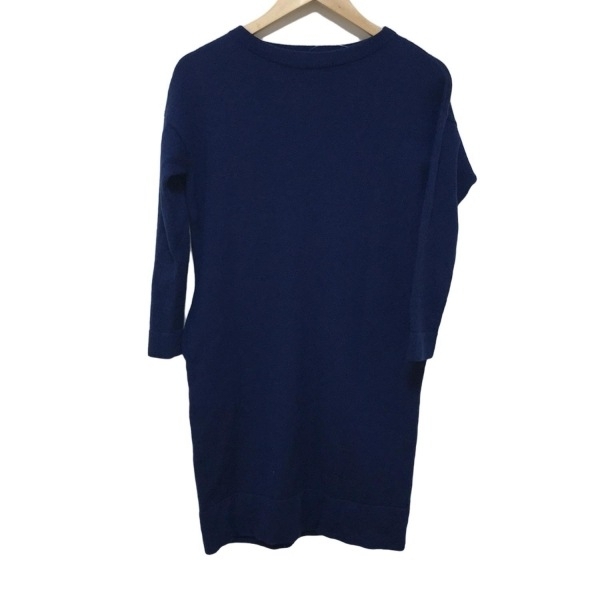 バーニーズ BARNEYSNEWYORK - ネイビー レディース クルーネック/七分袖/ひざ丈/ニット ワンピース拍卖