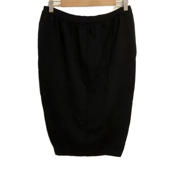 ダナキャラン DONNAKARAN スカート サイズS - 黒 レディース ひざ丈/ニット/ウエストゴム ボトムス拍卖