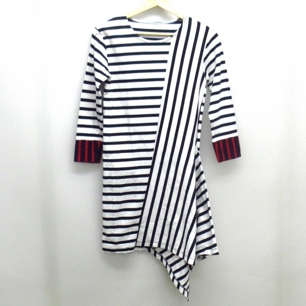 ステラマッカートニー stellamccartney サイズ38 L - 白×ダークネイビー レディース ワンピース拍卖