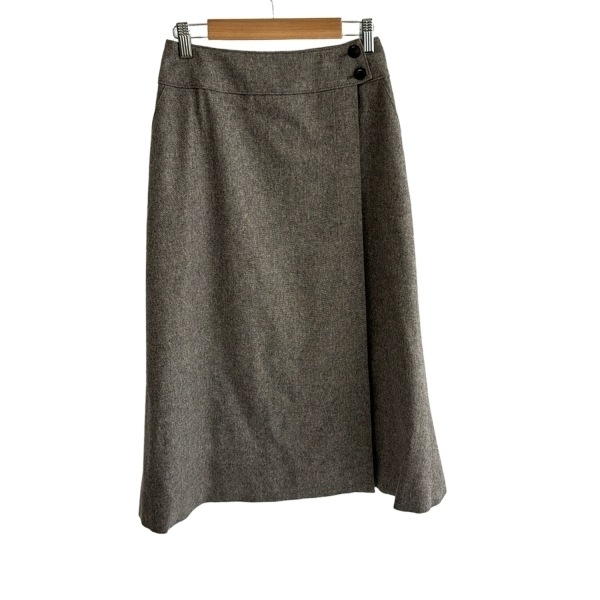 タエアシダ TAE ASHIDA 巻きスカート サイズ7 S - ライトブラウン レディース ウール混/ロング丈 美品 ボトムス拍卖