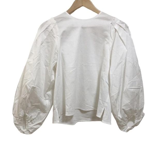 アナイ ANAYI 長袖カットソー サイズ38 M ハイゲージポンチタックプルオーバー 白 レディース 美品 トップス拍卖