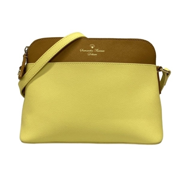 サマンサタバサ Samantha Thavasa ショルダーバッグ - レザー イエロー×ライトブラウン バッグ拍卖