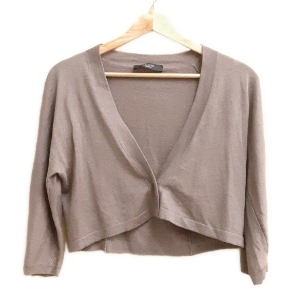 マックスマーラウィークエンド Max MaraWEEKEND ボレロ サイズM - ダークブラウン レディース 七分袖 美品 トップス拍卖