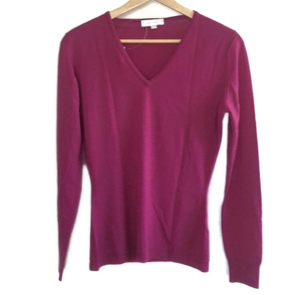 ジョンスメドレー JOHN SMEDLEY 長袖セーター/ニット サイズS - ボルドー レディース トップス拍卖