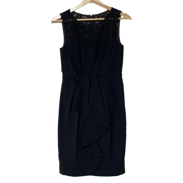 グレースコンチネンタル GRACE CONTINENTAL サイズ34 S - 黒 レディース クルーネック/ノースリーブ/ひざ丈/レース/フラワー(花)拍卖