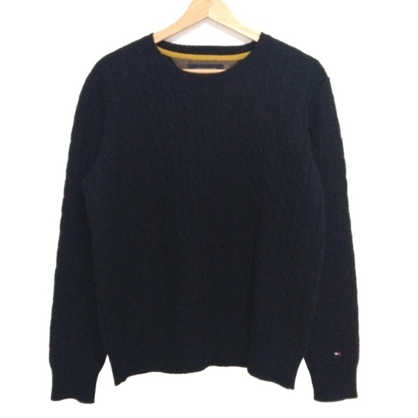 トミーヒルフィガー TOMMY HILFIGER 長袖セーター/ニット サイズM - ダークネイビー メンズ クルーネック トップス拍卖