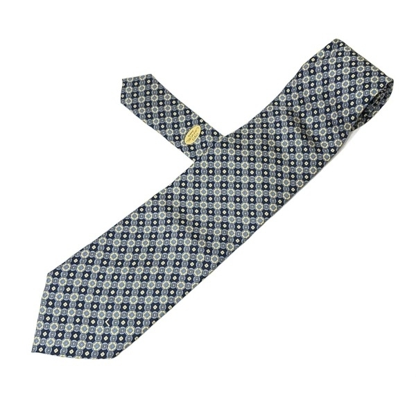 ランセル LANCEL - ダークネイビー×ライトブルー×イエロー メンズ 美品 ネクタイ拍卖