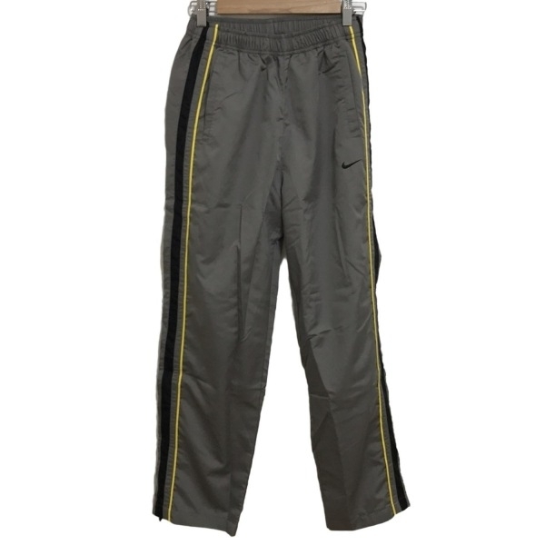 ナイキ NIKE パンツ サイズM - ダークグレー×黒×イエロー レディース フルレングス/ウエストゴム ボトムス拍卖