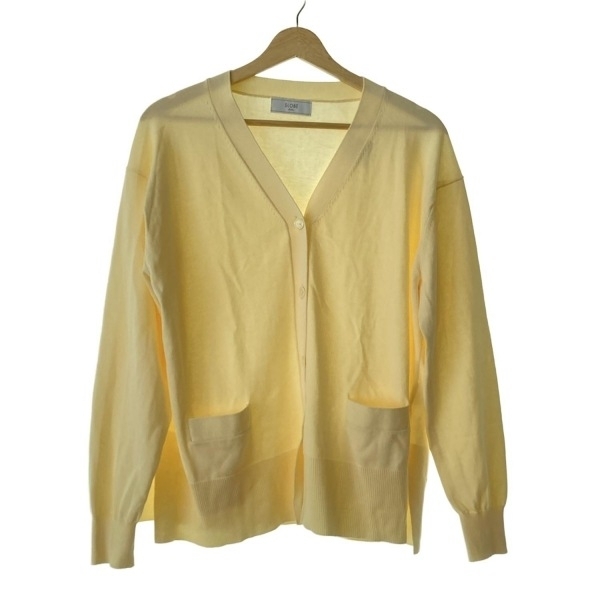 スローブイエナ SLOBE IENA カーディガン - ライトイエロー レディース 長袖 美品 トップス拍卖