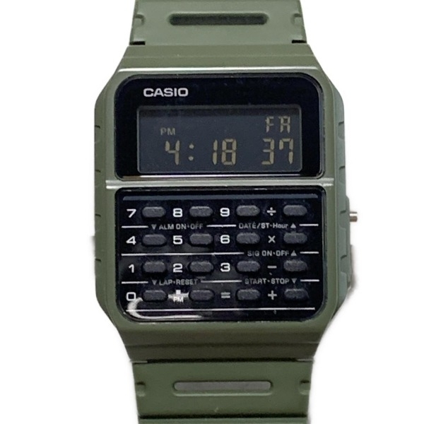 CASIO(カシオ) 腕時計 - CA-53WF ボーイズ 電卓機能付き 黒拍卖