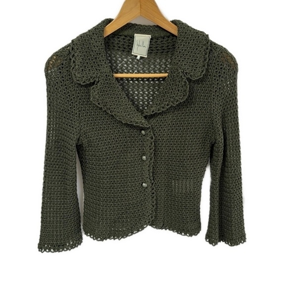 シビラ Sybilla カーディガン サイズL - カーキ レディース 長袖 美品 トップス拍卖