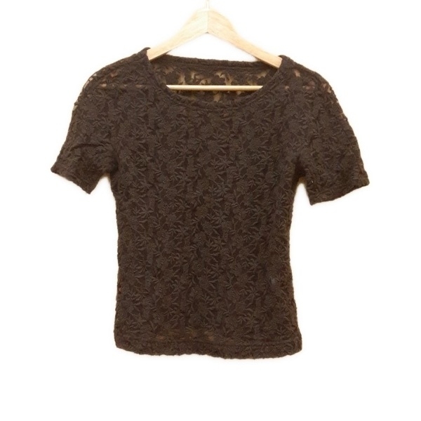 レリアン Leilian 半袖カットソー サイズ7 S - ダークグレー レディース 美品 トップス拍卖