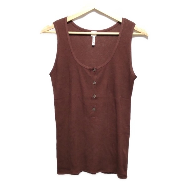 エルメス HERMES ノースリーブセーター/ニット サイズME - ダークブラウン レディース 美品 トップス拍卖