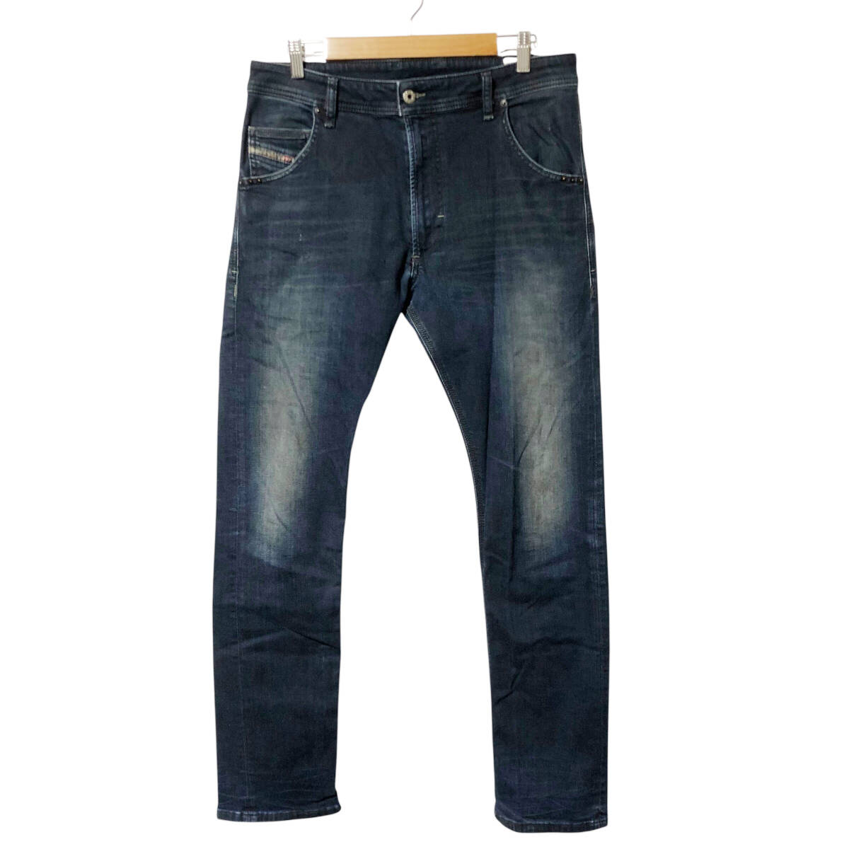 DIESEL ディーゼル KROOLEY デニムパンツ REGULAR SLIM-CARROT ストレッチ W33 L32 ジップフライ ジーンズ メンズ A5拍卖