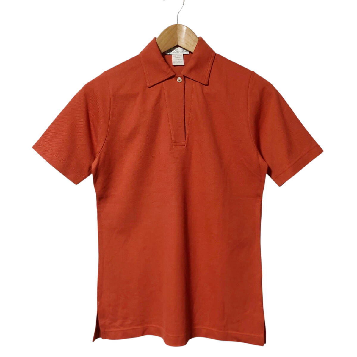 Loro Piana ロロピアーナ ポロシャツ 半袖 40 オレンジ系 コットン イタリア製 レディース A9拍卖