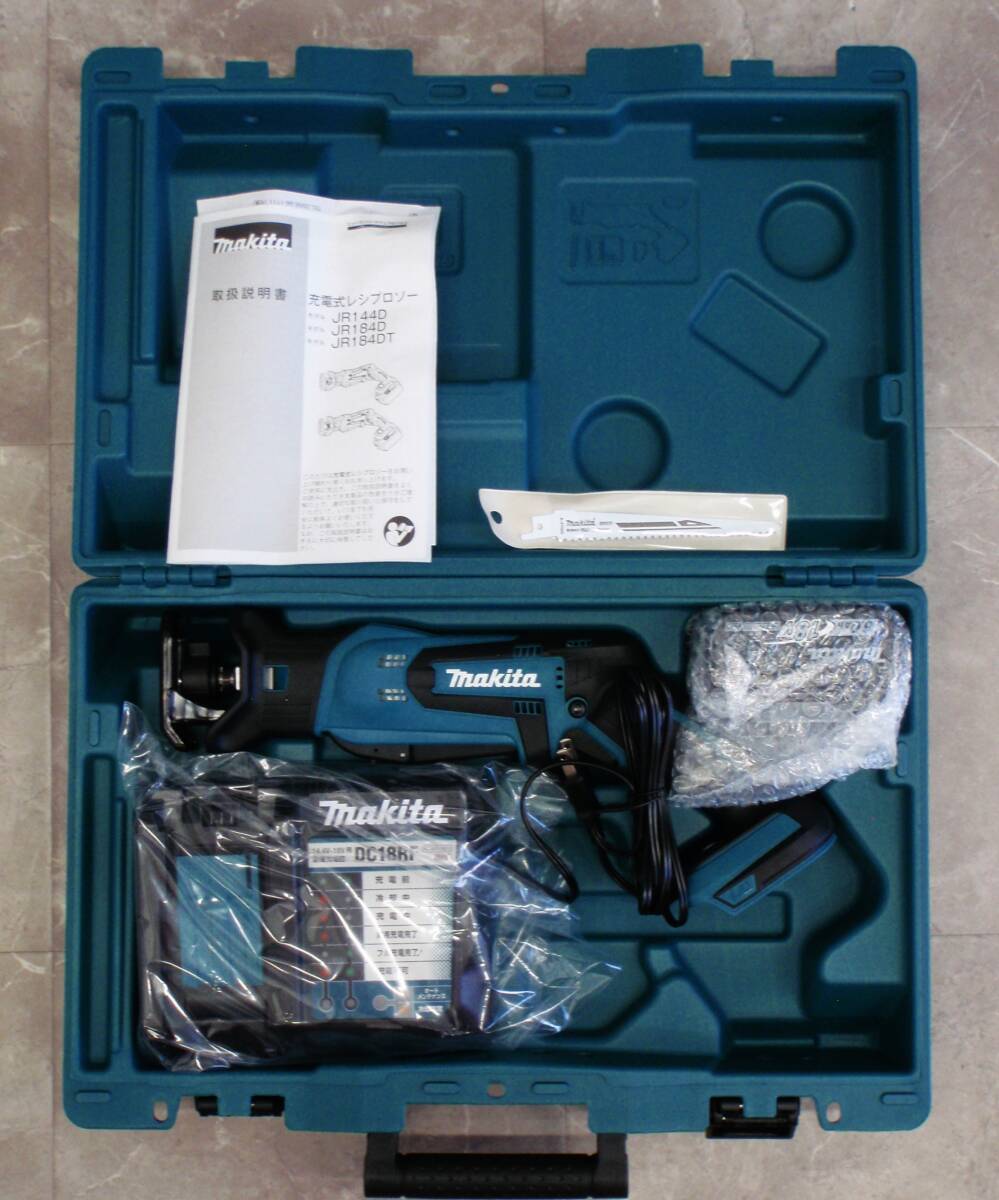【未使用品】 makita / マキタ 充電式レシプロソー JR184DRGT 18V バッテリ1個 充電器付拍卖
