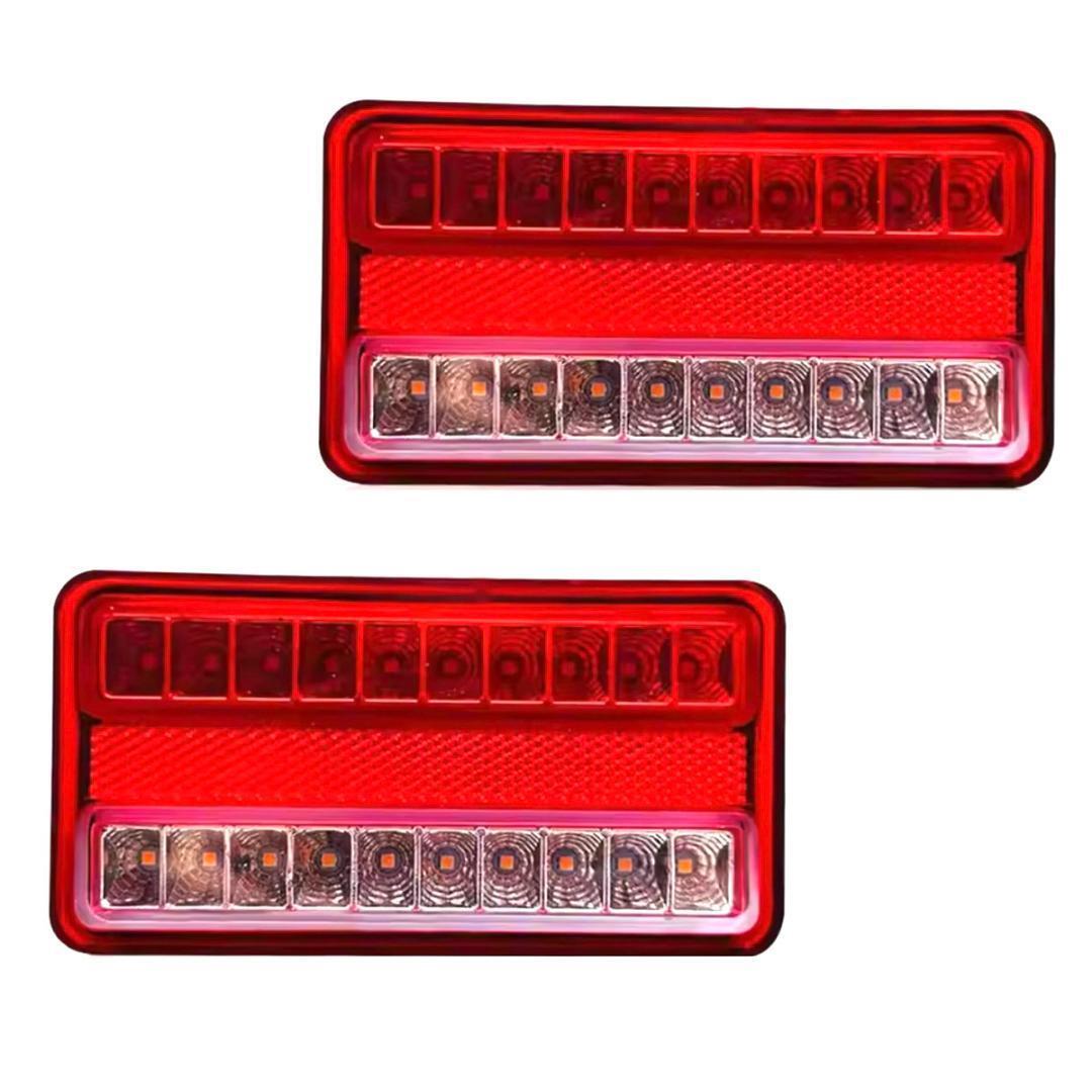 LED テールランプ 左右セット 12V 24V トラック トレーラー 汎用 反射板付 40連 ダンプ 軽トラ 管理Z2拍卖