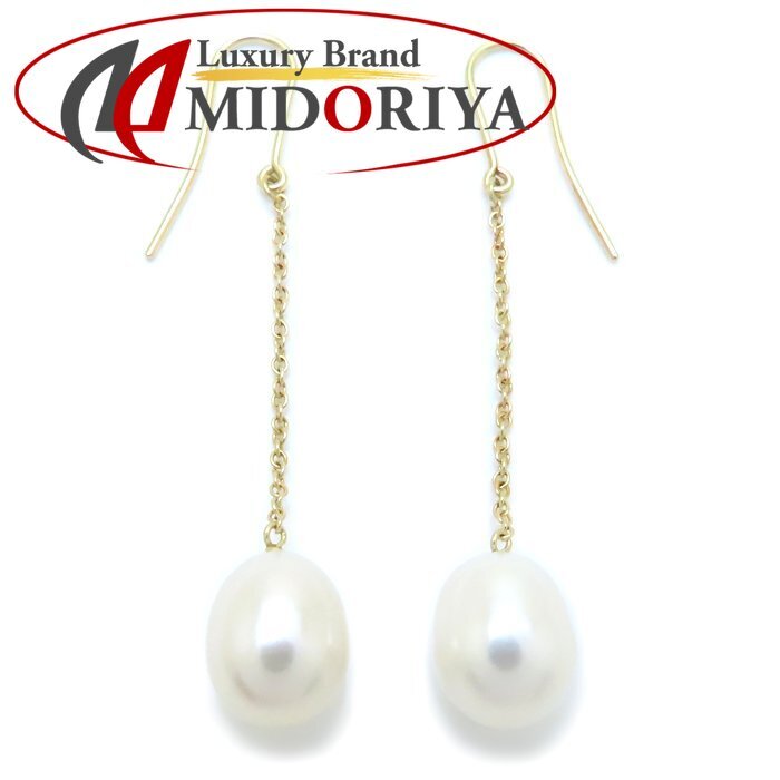 TIFFANY&Co. ティファニー パール バイザヤード チェーン ピアス 淡水真珠 エルサペレッティ K18YG イエローゴールド/294085【中古】拍卖