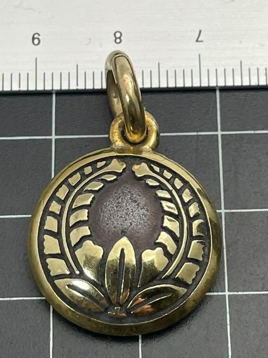 家紋ペンダント★丸に上がり藤★小★キーホルダー★真鍮製拍卖