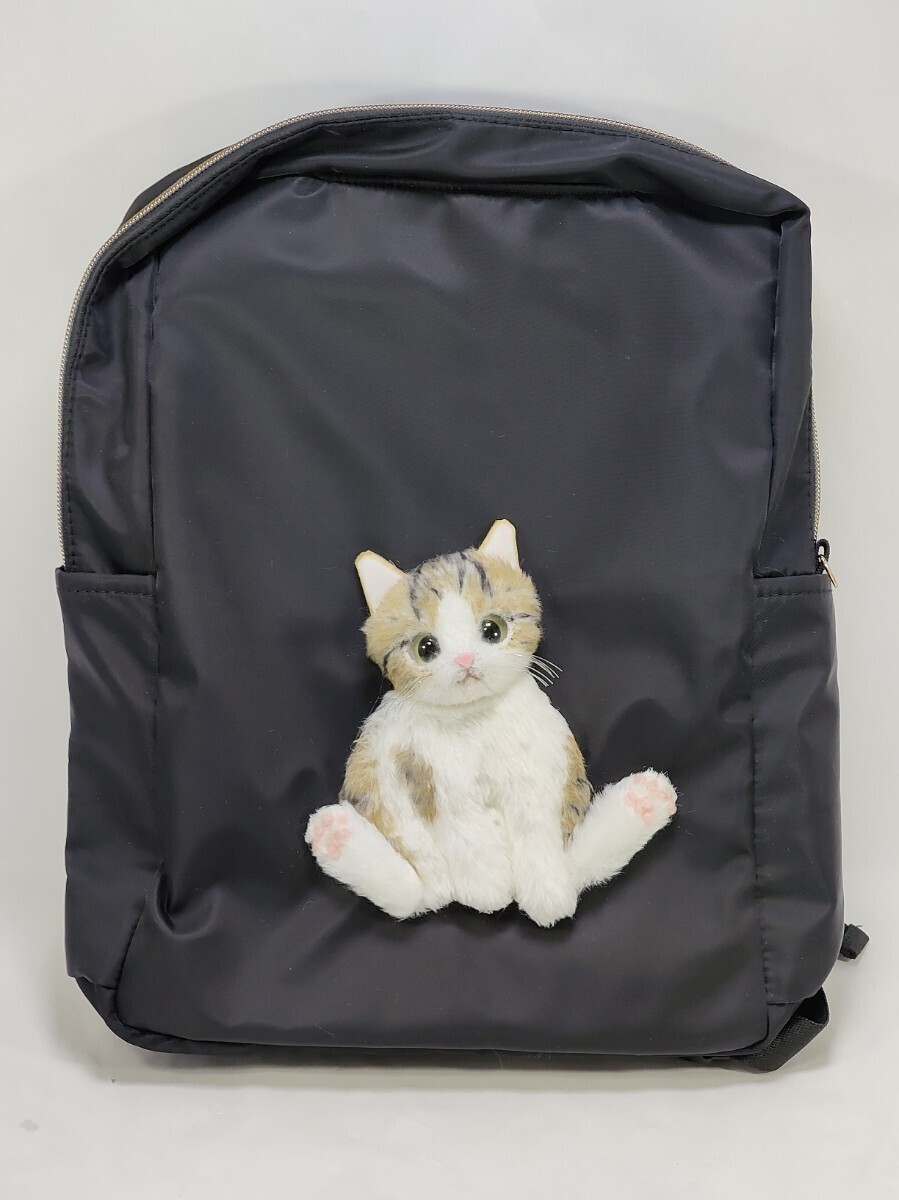 -nyamu- キジトラ白猫のスコ座りリュック リュックサック バッグ 猫グッズ拍卖
