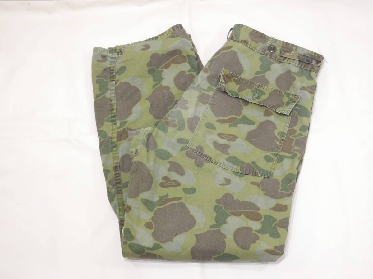 レア 60s ビンテージ UNKNOWN シビリアン リップストップ ダックハンター フロッグスキン カモ ベイカー パンツ W33 ARMY ミリタリー 50s拍卖