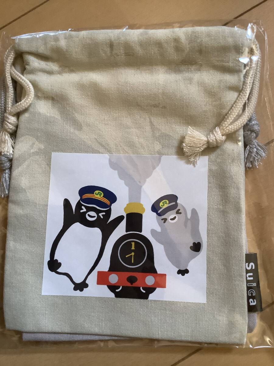 【Suica ペンギン スイカ】きんちゃく2種 スイカペンギン(ノベルティ)拍卖