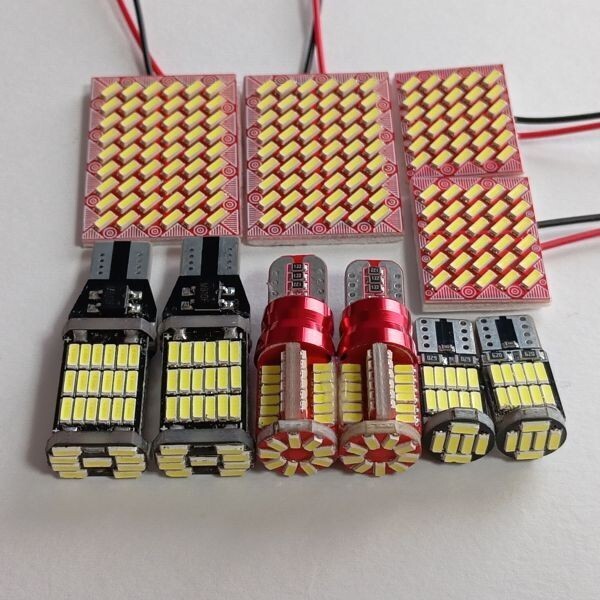 RK1 2 3 4 5 6 ステップワゴン 超爆光!T10 LED ルームランプ バックランプ ナンバー灯 10個セット ホワイト ホンダ /s54/s30/45/57/26拍卖