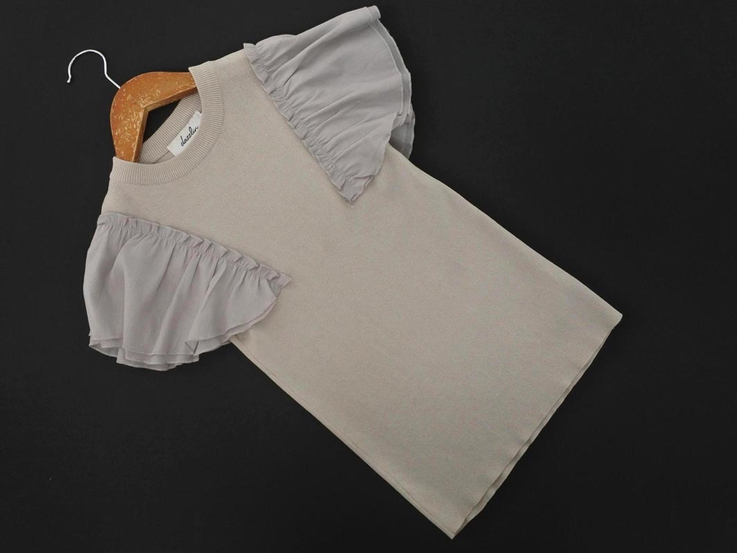 dazzlin ダズリン フレアスリーブ ニット セーター sizeF/グレー ■◆ ☆ fga1 レディース拍卖