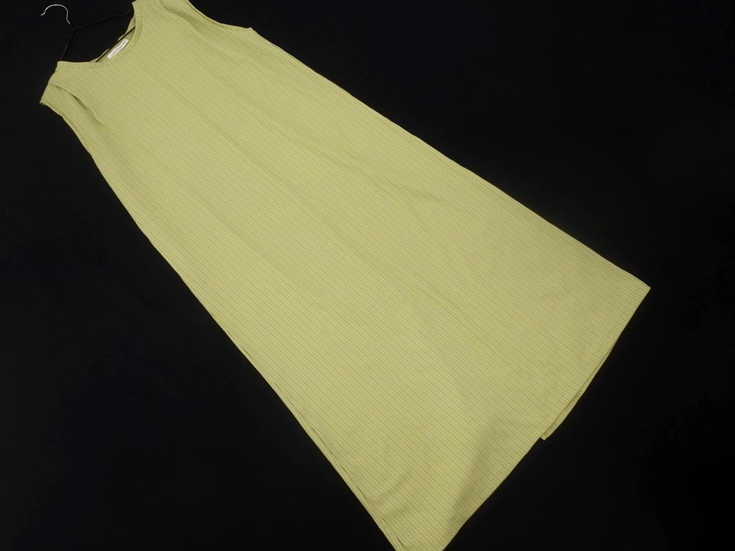 E Hyphen World gallery イーハイフンワールドギャラリー ロング ノースリーブ ワンピース sizeF/緑 ■◆ ☆ fga3 レディース拍卖