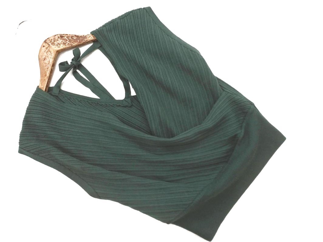 MURUA ムルーア カシュクール ノースリーブ ニット セーター sizeF/緑 ■◆ ☆ fga3 レディース拍卖