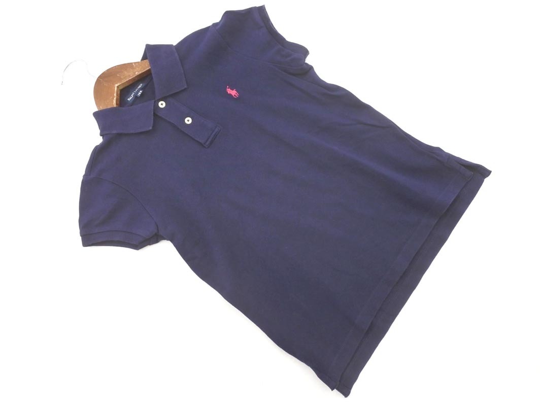 Ralph Lauren ラルフローレン ポロシャツ 150cm 紺 ■◆ ☆ fga7拍卖