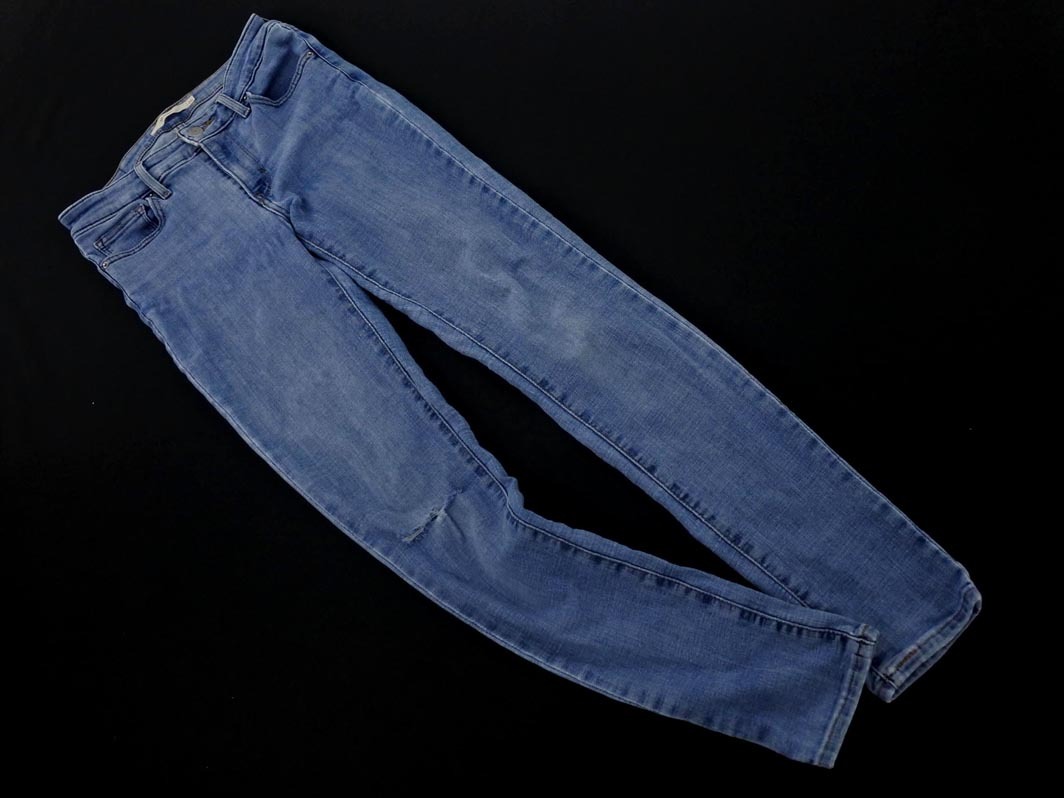 LEVI’S リーバイス 18881-0588 ストレッチ ダメージ加工 711 スキニー デニムパンツ size26/青 ■■ ☆ fgb0 レディース拍卖