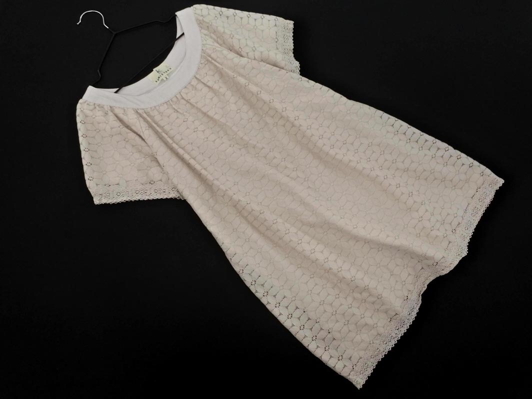 KUMIKYOKU 組曲 総レース チュニック ワンピース size2/オフホワイト ■◆ ☆ fgb0 レディース拍卖