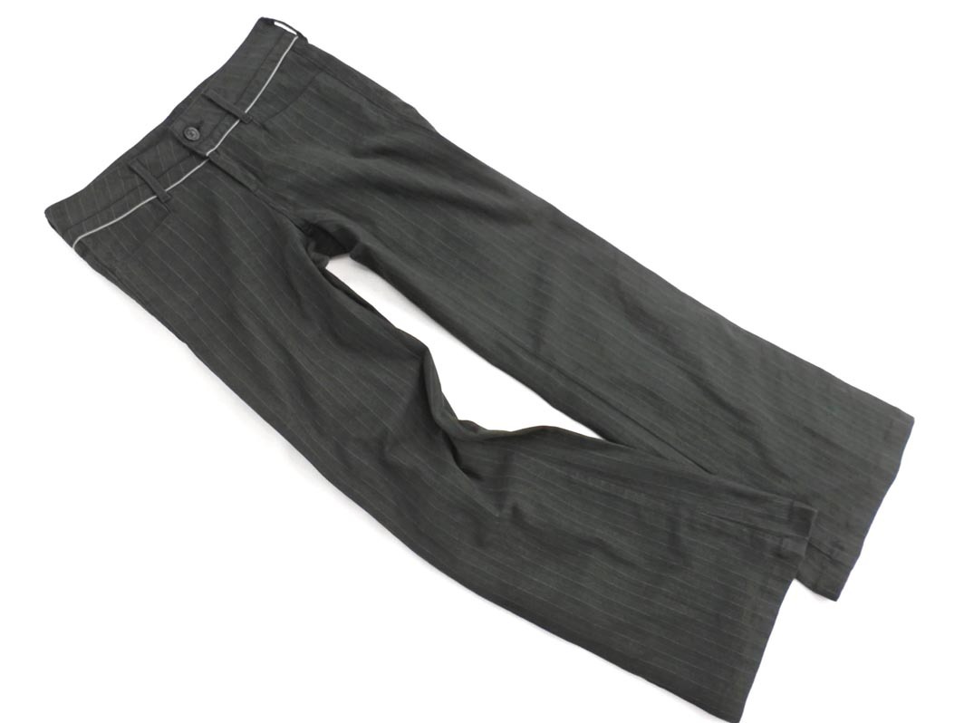 LEVI’S リーバイス LADY STYLE Angelite SA350 0034 ストライプ ブーツカット パンツ size29/カーキ ■■ ☆ fgb0 レディース拍卖