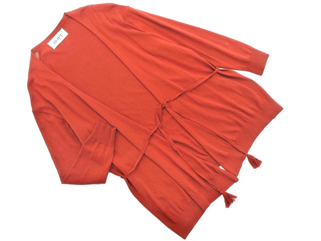 ROPE ロペ ニット ショール カーディガン size38/茶 ■◇ ☆ fgb4 レディース拍卖