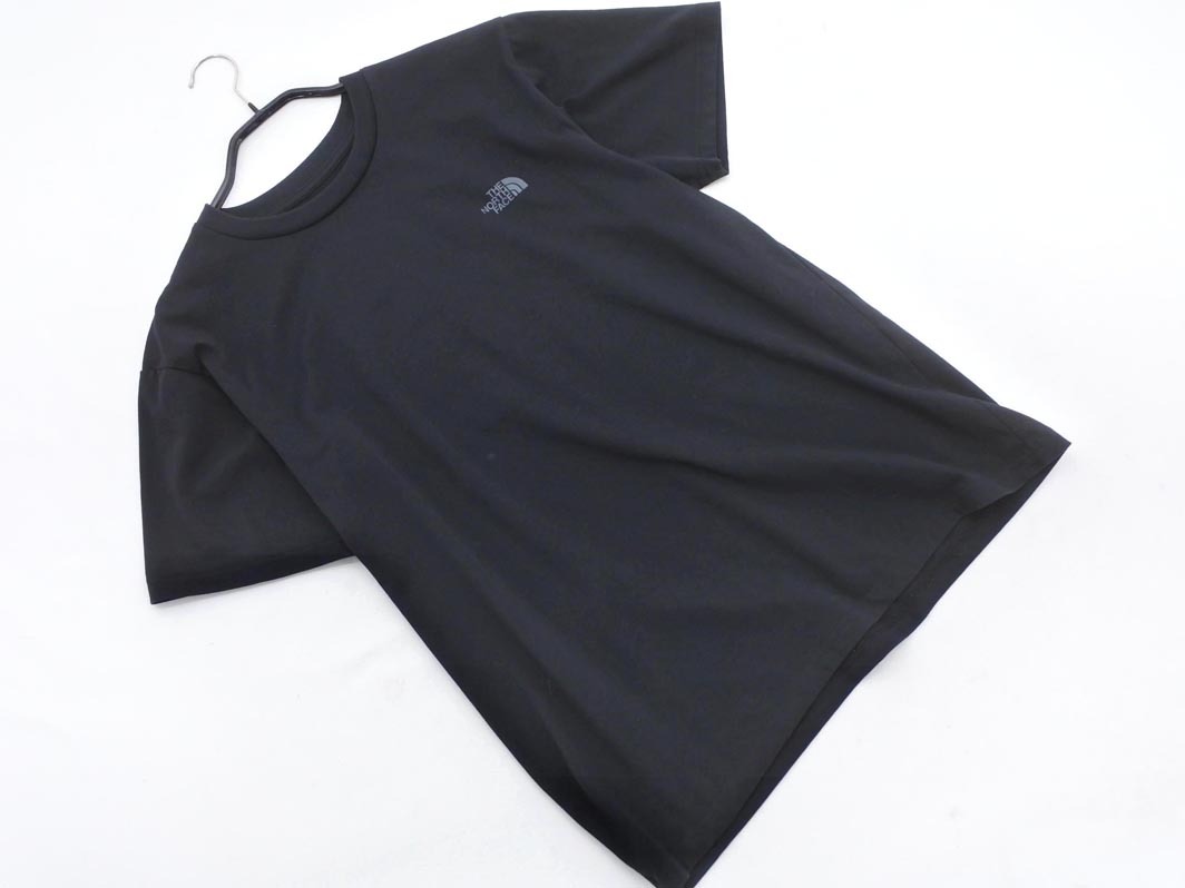 ネコポスOK THE NORTH FACE ザノースフェイス バック ロゴ プリント Tシャツ sizeL/黒 ■◆ ☆ fgb8 メンズ拍卖