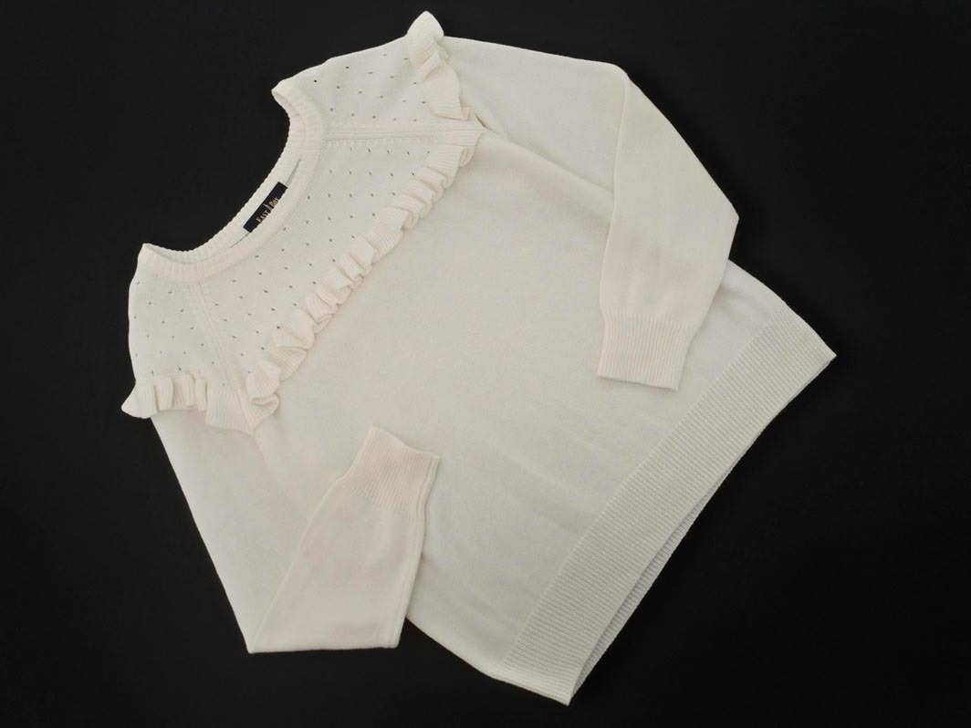 EASTBOY イーストボーイ フリル ニット セーター size11/白 ■◇ ☆ fgc1 レディース拍卖