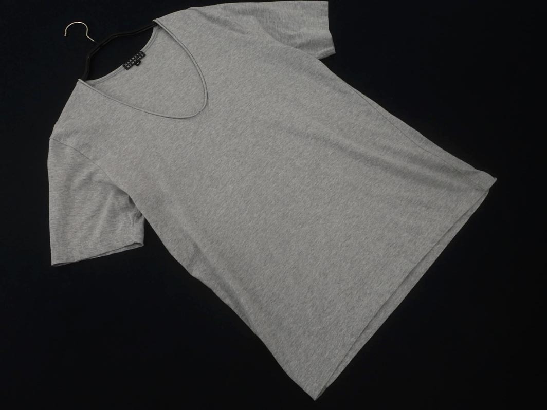 ネコポスOK BARNEYS NEW YORK バーニーズ ニューヨーク Vネック Tシャツ sizeXL/グレー ■◆ ☆ fgc5 メンズ拍卖