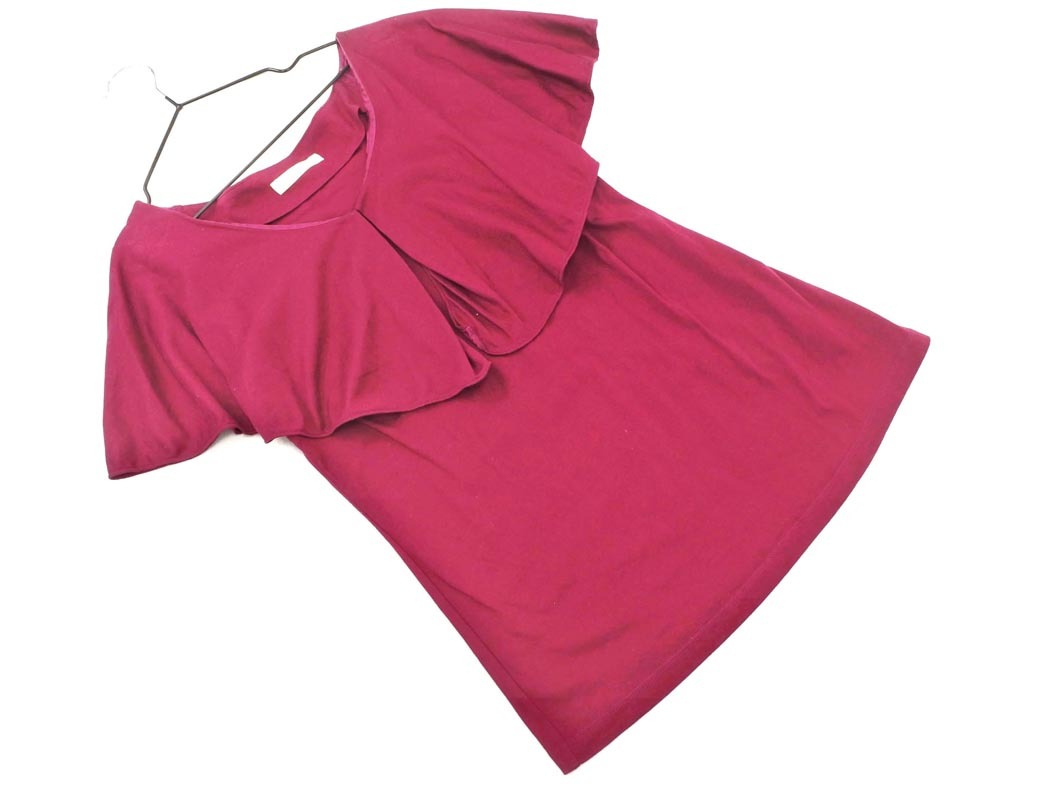 ネコポスOK EPOCA エポカ ケープカラー カットソー size40/ボルドー ■◆ ☆ fgc5 レディース拍卖