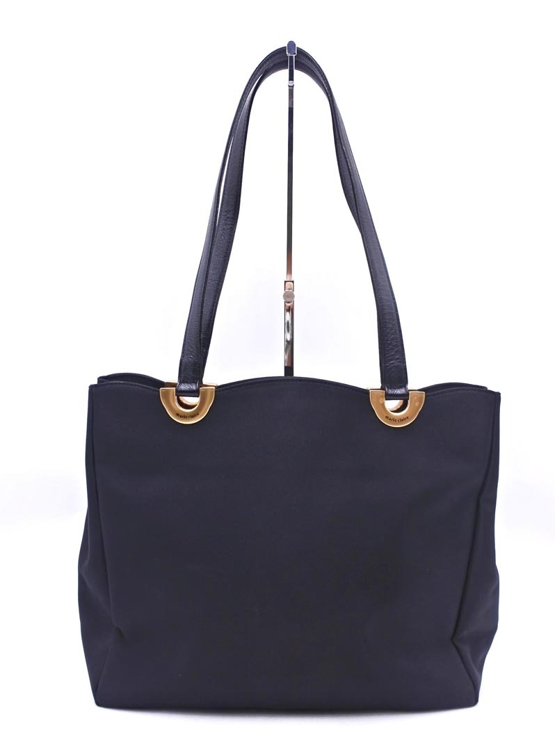 marie claire マリクレール ヴィンテージ トート バッグ 黒 ■■ ☆ fga1 レディース拍卖