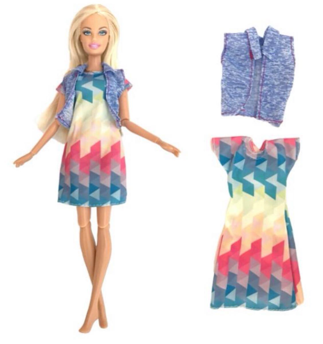 ジャケット・ワンピースセットリカちゃん・バービーちゃん・お人形さん用 バービー拍卖