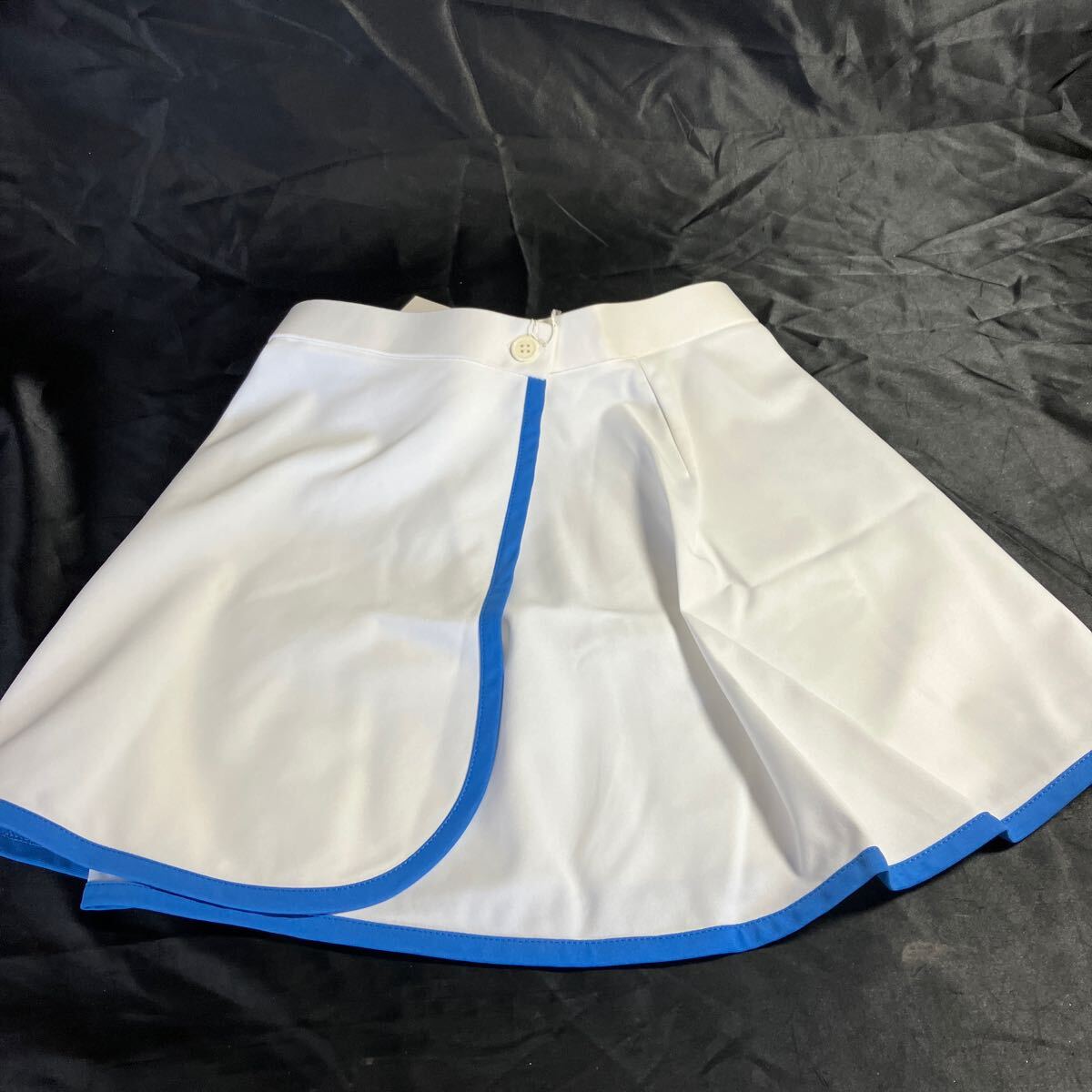 J9 BLACKJACK 56RL-5027 テニススコート 63サイズ ホワイト×ブルー 新品未使用品 ◎刺繍ロゴ入り拍卖