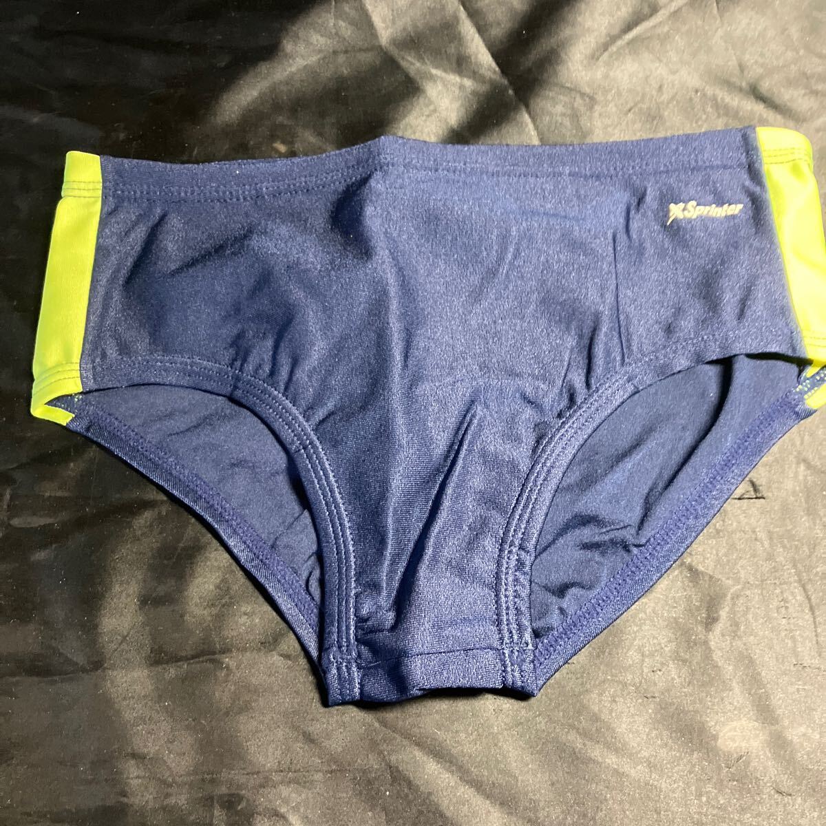 L61 Sprinter スクール水着 Sサイズ ネイビー×ライトグリーン 新品未使用品 水泳 プール拍卖