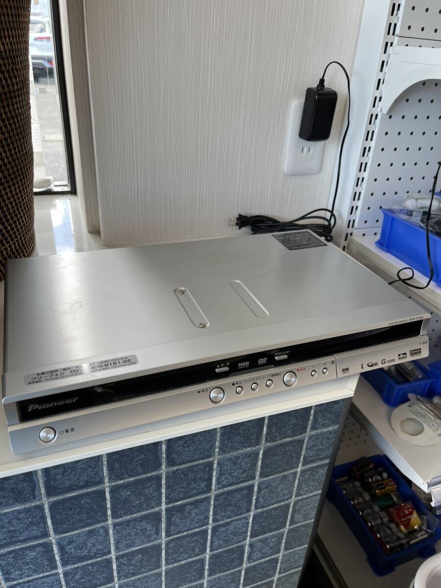 【500円スタート】 Pioneer パイオニア DVD レコーダー 2005年製 DVR-530H リモコン無し拍卖