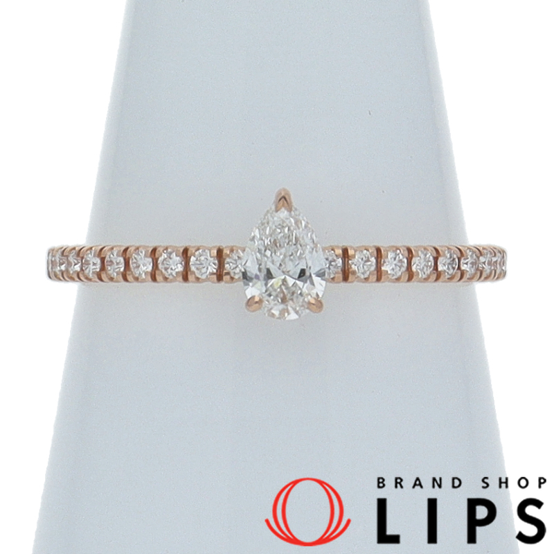 カルティエ エタンセルドゥカルティエ ペアシェイプダイヤリング B4230450/D:0.16ct/0.10ct(#10) K18拍卖