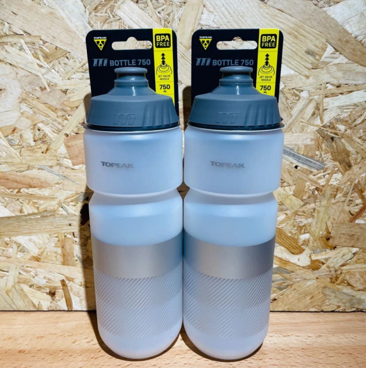 【新品】 TOPEAK トピーク ウォーターボトル 750ml ホワイト 2本セット WHT拍卖