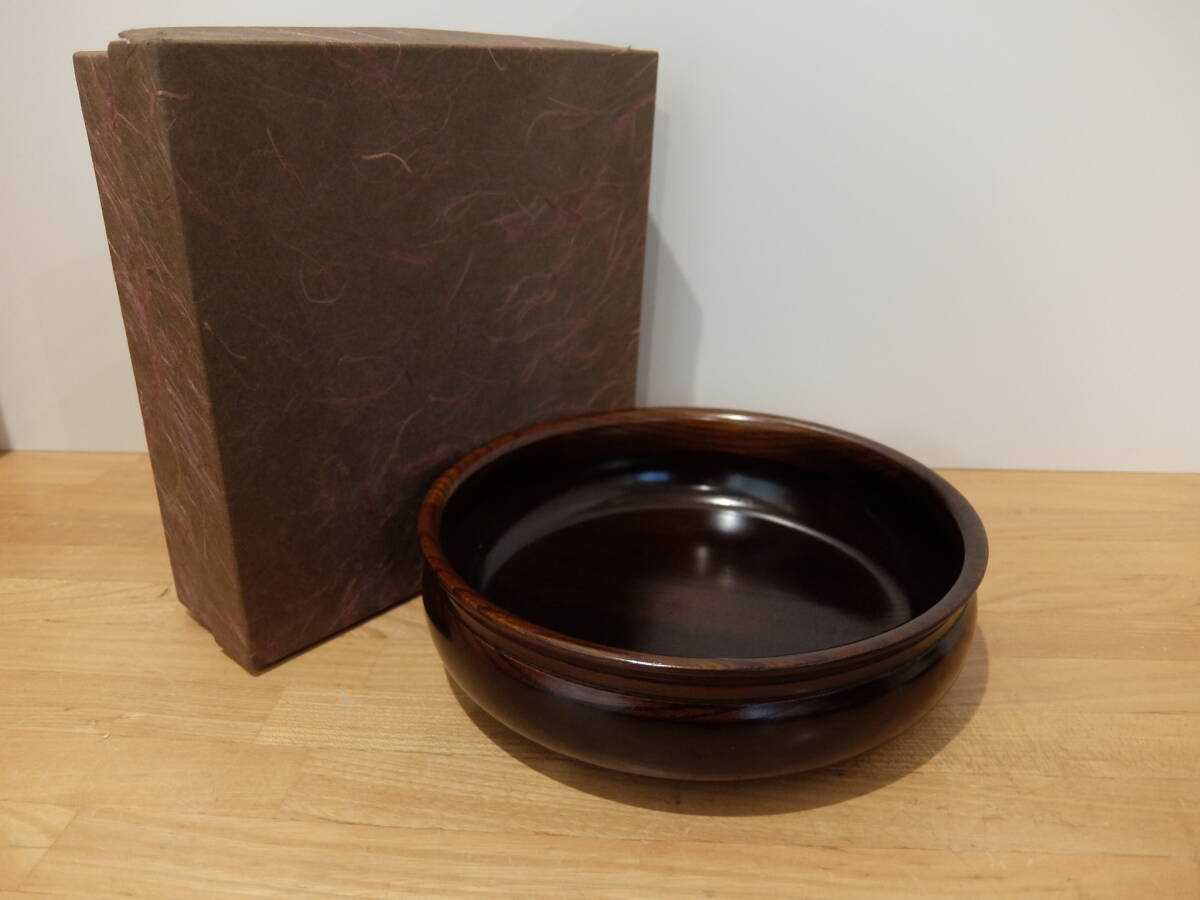 小田原漆器 菓子鉢 未使用品 欅 ケヤキ拍卖