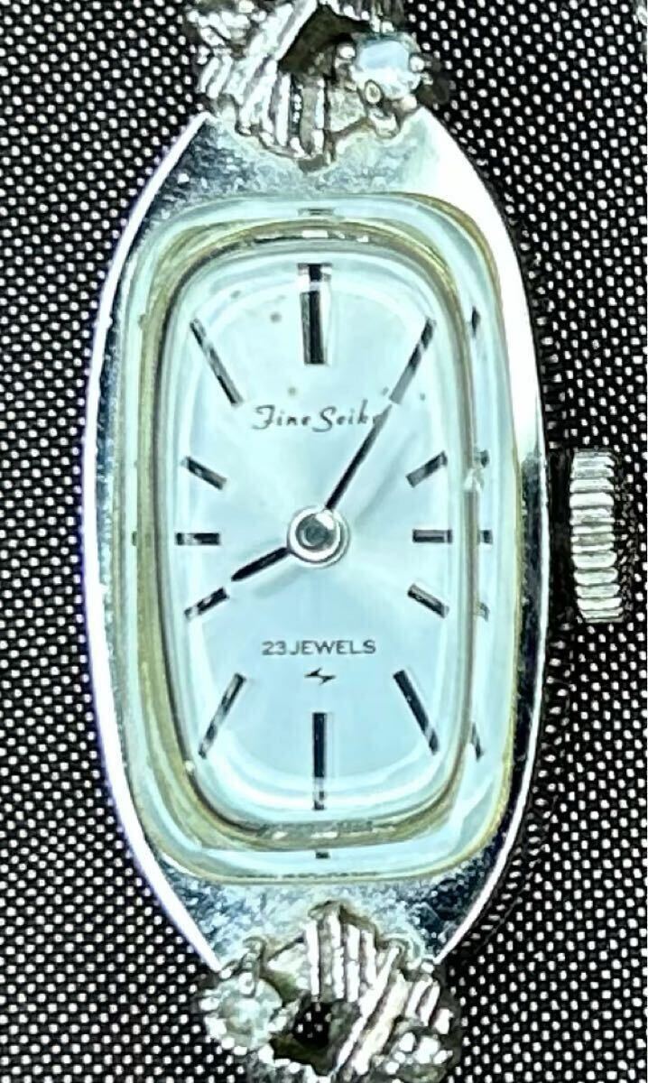fine seiko 手巻き WGP レディース アンティーク 腕時計 23JEWELS 2針 中古品 拍卖